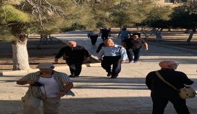 عشرات المستوطنين بينهم رئيس الشاباك السابق يقتحمون الاقصى