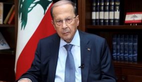 الرئيس اللبناني: علينا العودة لحمل شعار قضية فلسطين