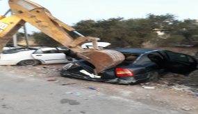 رام الله: اتلاف 90 مركبة غير قانونية في بلدة خربثا