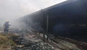 نفوق 20 ألف طير دجاج إثر حريق في بلدة عجة جنوب جنين
