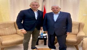 ملادينوف يجتمع مع العالول ويناقش ملف الانتخابات