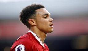 FILE PHOTO: Liverpool, Britain - April 14, 2018 Liverpool's Trent Alexander-Arnold Action Images via Reuters/Carl Recine/File Photo