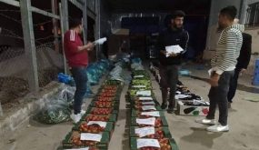 قلقيلية تساند بيت لحم بشحنة مواد غذائية