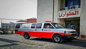 تركيب ممر تعقيم آلي على مدخل مستشفى الشهيد ثابت ثابت بطولكرم