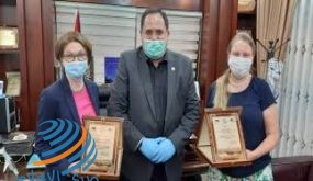 صيدم يكرم سفيرة فنلندا ومديرة التعاون التنموي الفلندي