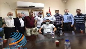 الرجوب وأبو بكر يكرمان 8 أسرى محررين من محافظة جنين