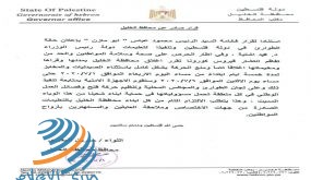 البكري يقرر اغلاق محافظة الخليل بشكل تام لمدة 5 أيام اعتبارا من مساء اليوم الأربعاء