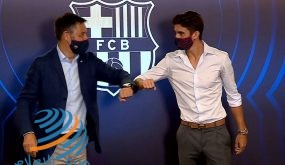 نادي برشلونة يقدم لاعبه الجديد ترينكاو في حضور بارتوميو