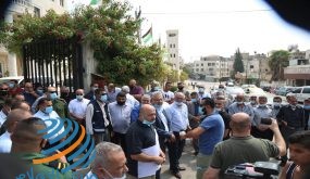 فعاليات محافظة طولكرم ومؤسساتها تعبر عن التضامن مع محافظ القدس عدنان غيث