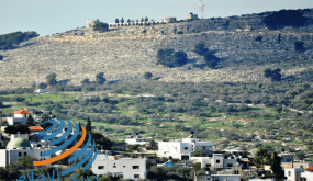‫الاحتلال ينصب خياما في أراضي جبل المنطار شرق طولكرم
