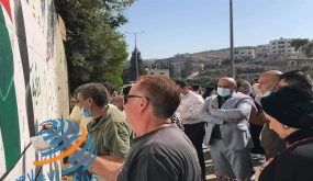 الرجوب يفتتح جدارية ” لوحة الأحلام ” في جنين