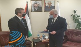 المالكي يتسلم أوراق اعتماد القنصل اليوناني لدى فلسطين