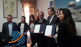 اتفاقيتا تعاون وشراكة بين المحامين الفلسطينيين بتونس ومؤسسة “قامات” لتوثيق النضال الفلسطيني وسفارة فلسطين
