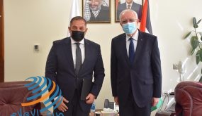 المالكي يتسلم أوراق اعتماد السفير المصري لدى دولة فلسطين