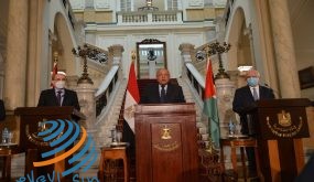 شكري والصفدي: حل القضية الفلسطينية يقوم على أساس حل الدولتين