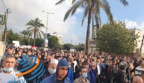 الآلاف يتظاهرون في طمرة بأراضي الـ48 ضد الجريمة وتواطؤ الشرطة