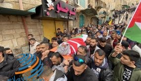تشييع جثمان الشهيد الأسير داوود الخطيب في بيت لحم