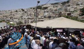 صلاة جمعة حاشدة في حي البستان المهدد بالهدم جنوب المسجد الأقصى