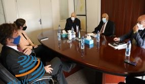 رئيس لجنة الانتخابات يلتقي ممثل الاتحاد الأوروبي
