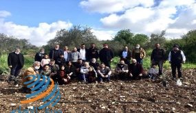احياء لذكرى يوم الأرض زراعة إشتال الزيتون في أراضي الحفيرة