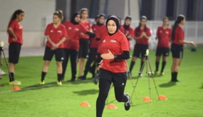 الحكمة الدولية هبة سعدية تجتاز اختبار اللياقة البدنية لبطولة الأندية الآسيوية للسيدات
