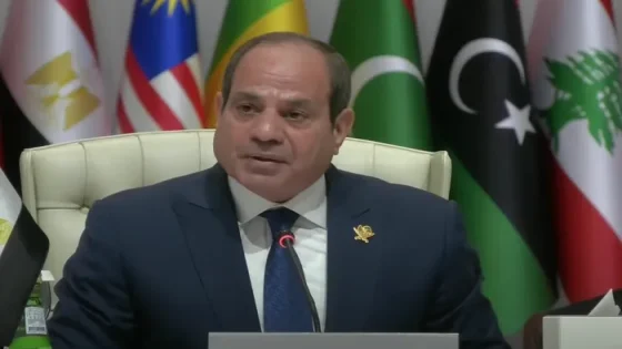 الرئيس المصري: أمن وسلامة إسرائيل لن يتحققا بسياسات القوة والاعتداء