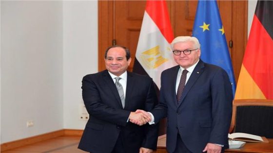 الرئيسان المصري والألماني: حل الدولتين السبيل الوحيد لسلام دائم في الشرق الأوسط