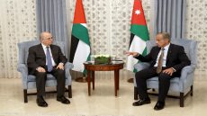 مصطفى يجري مع نظيره الأردني جلسة مباحثات للقضايا ذات الاهتمام المشترك واستمرارية التنسيق والمشاورات بين البلدين