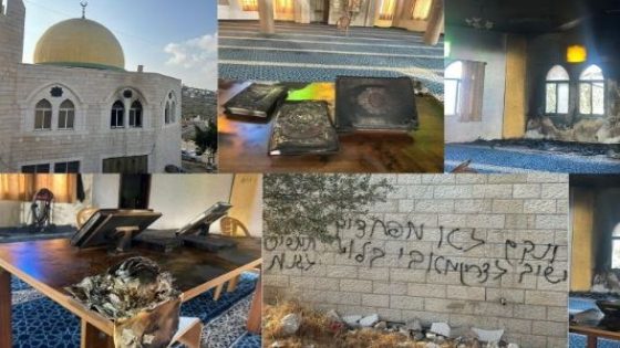 الأردن يدين جريمة إحراق المستعمرين مسجدا بمحافظة سلفيت