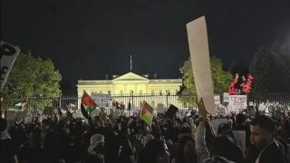 ناشطون يهود ينضمون لاحتجاجات أمام البيت الأبيض خلال زيارة نتنياهو