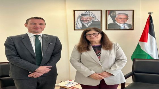 الوزيرة شاهين تودّع سفير مملكة الدنمارك المعتمد لدى دولة فلسطين بمناسبة انتهاء مهامه